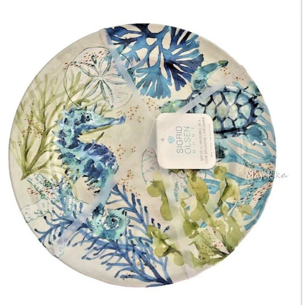 Sigrid Olsen Turtle Seahorse Sea Melamine 11